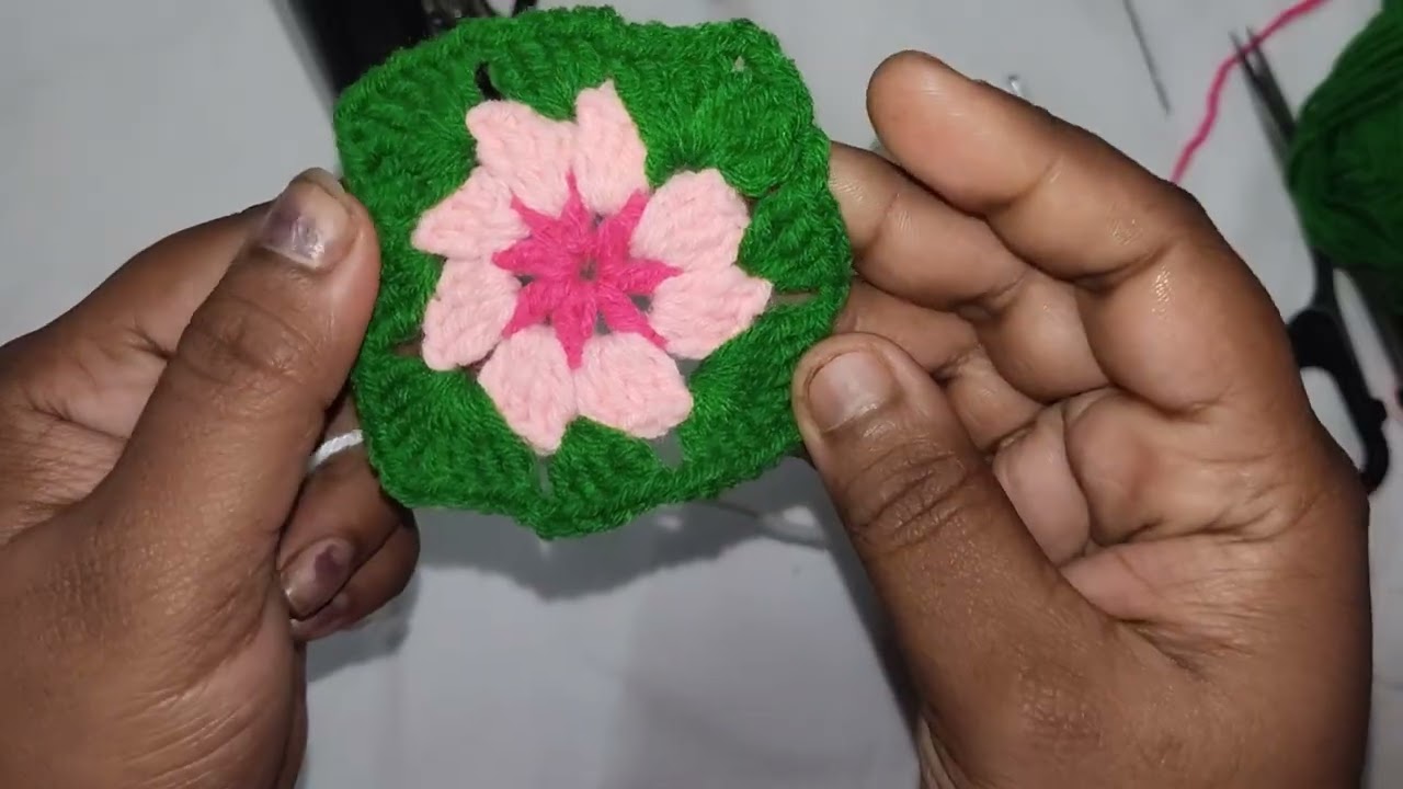 Crochet square mat 🧶🧶🧶