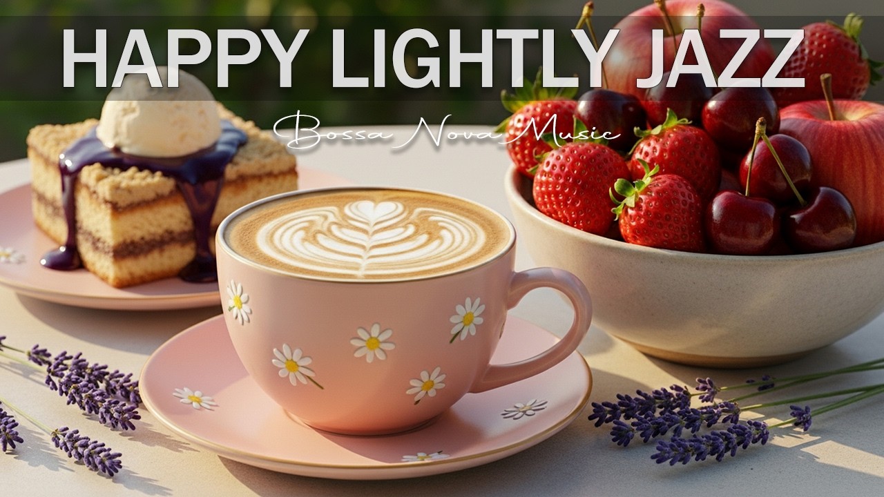 🍰 Happy Lightly Jazz ☕ Smooth Bossa Nova & Cozy Coffee Music for Study, Work & Relax.