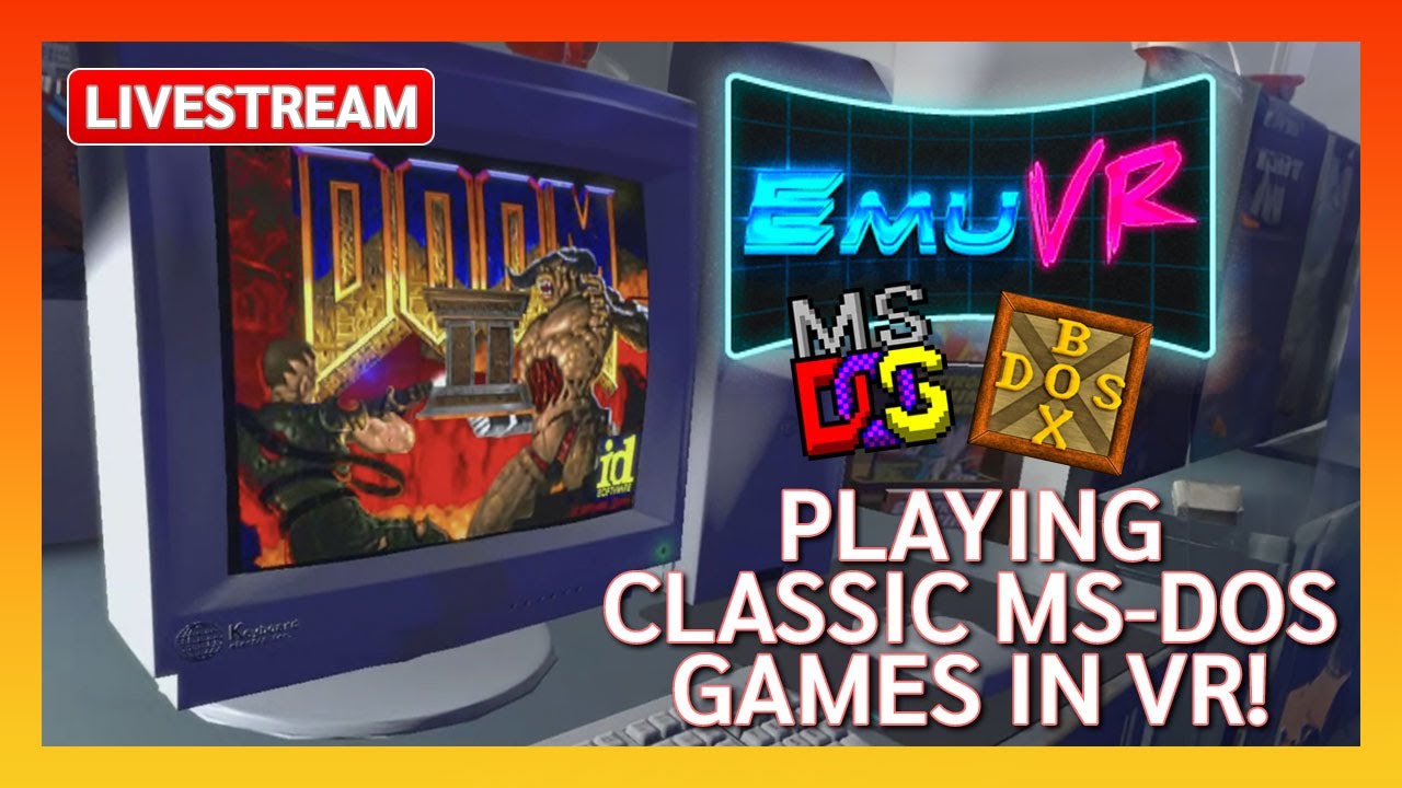 🔴 LIVE Reliving My Childhood Playing 🖥️ Classic MS-DOS Games in VR!
