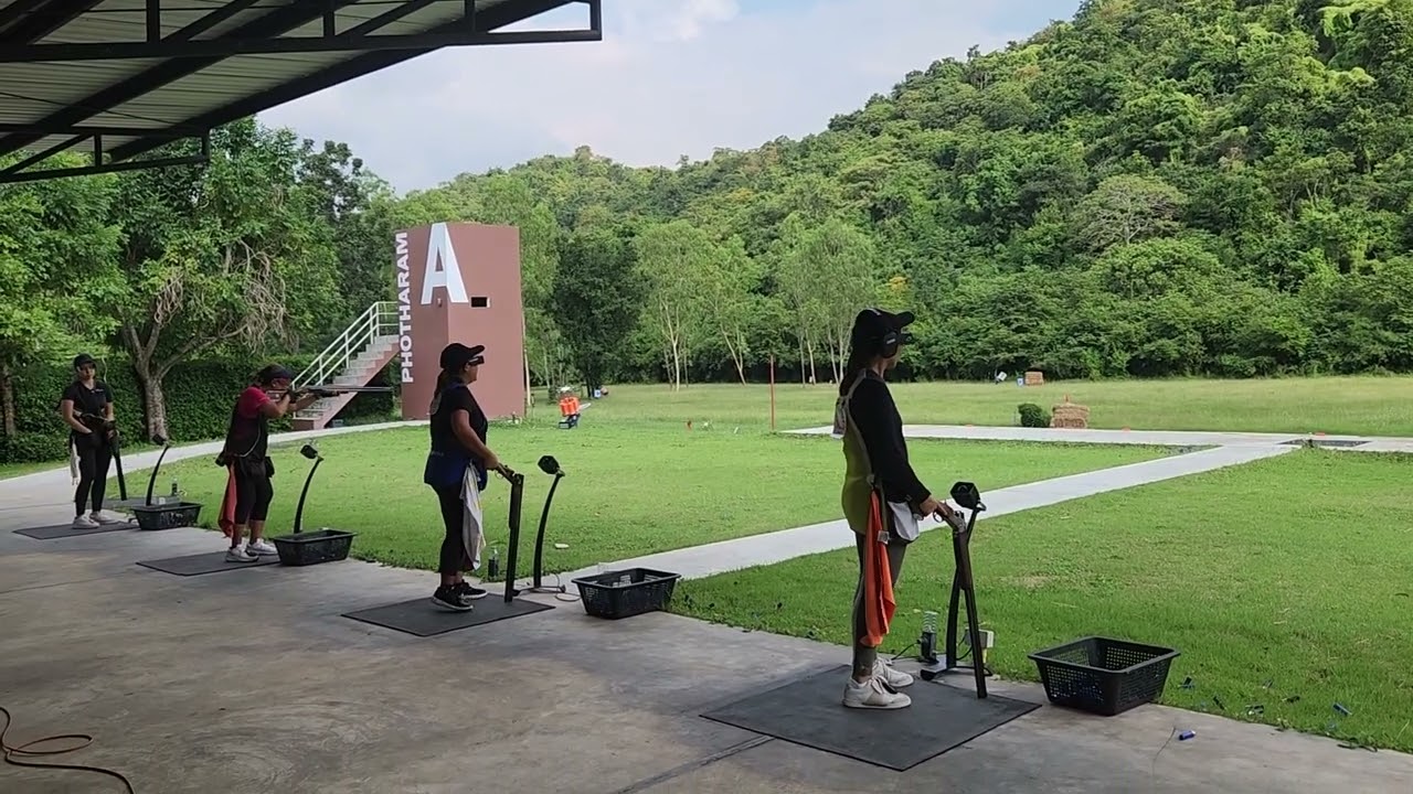 ISSF TRAP WOMEN  Championships Womens Trap Final  25 rounds - December  1 -6, 2023 Photaram Shooting