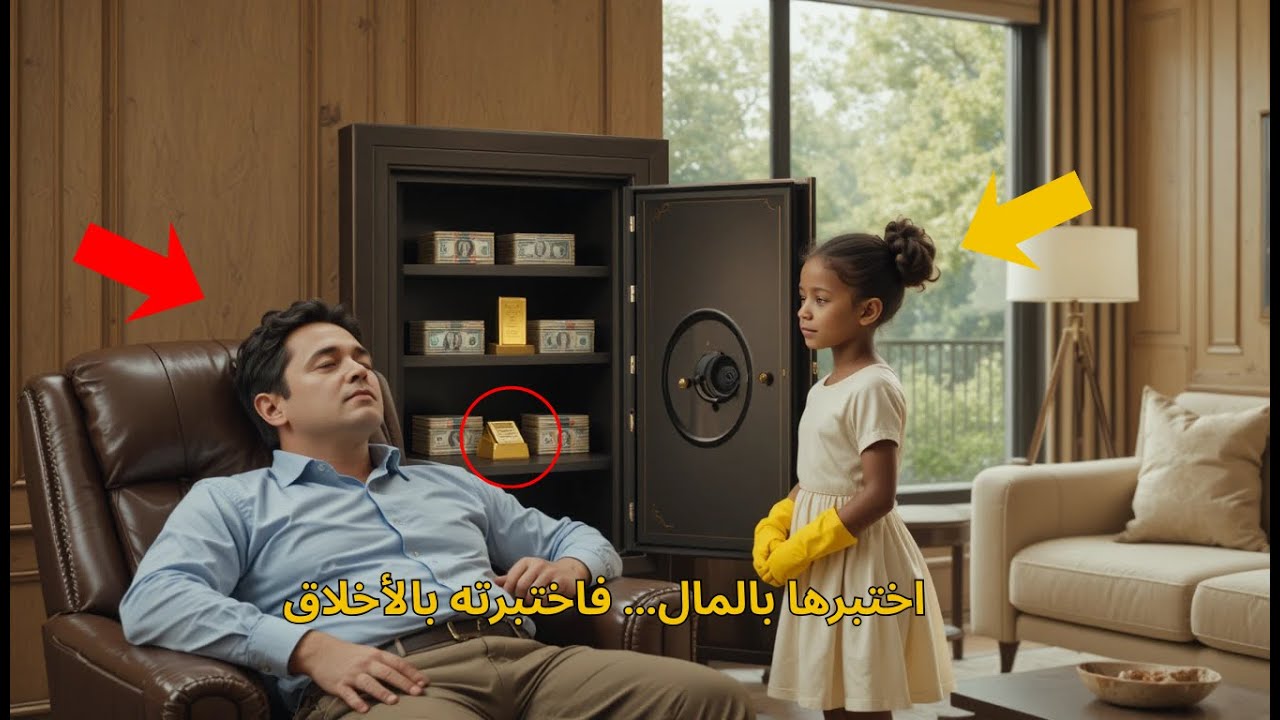 ملياردير يتظاهر بالنوم لاختبار ابنة خادمة سوداء… ما فعلته قلب حياته وكشف سرًا مدفونًا منذ 7 سنوات