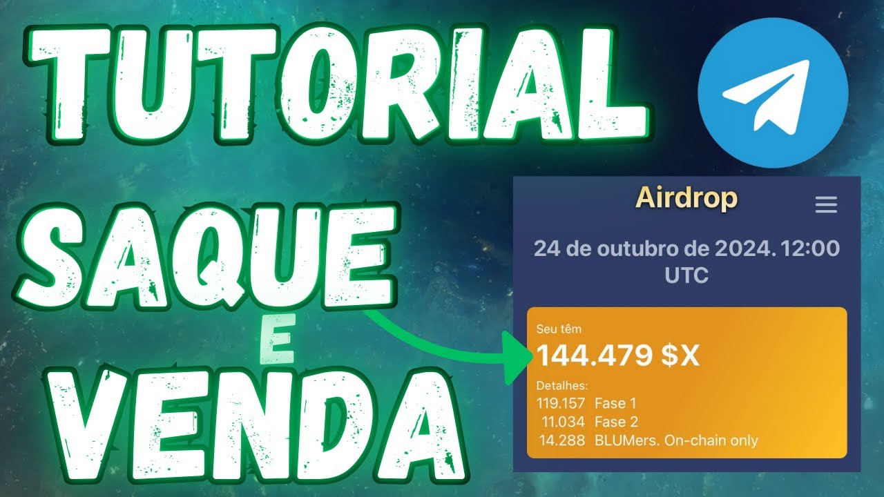 COMO SACAR E VENDER AIRDROP DO TELEGRAM? TUTORIAL COMPLETO