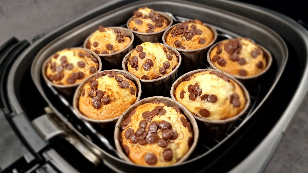 Airfryerda 12 dakikada Muffin tarifi✅️Airfryer Tarifleri 👍Philips Airfryer Muffin Tarifi✔️Muffin
