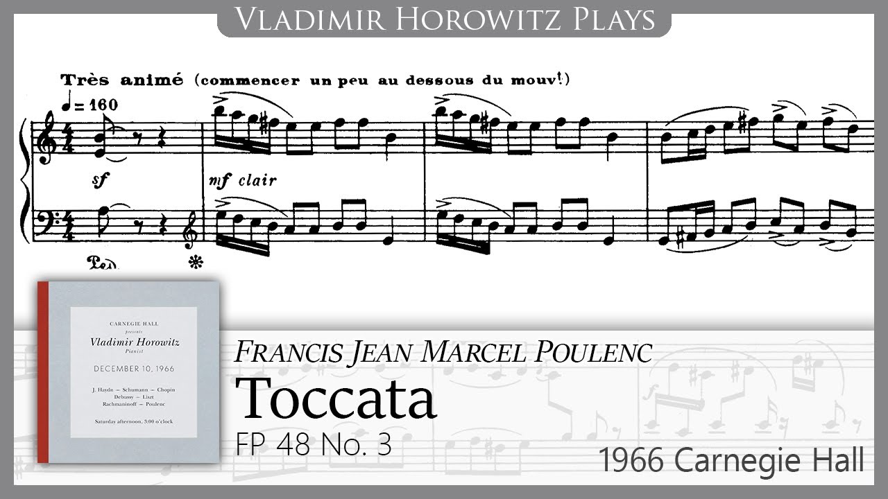 Poulenc: Toccata, FP 48 No. 3 [Horowitz 1966]