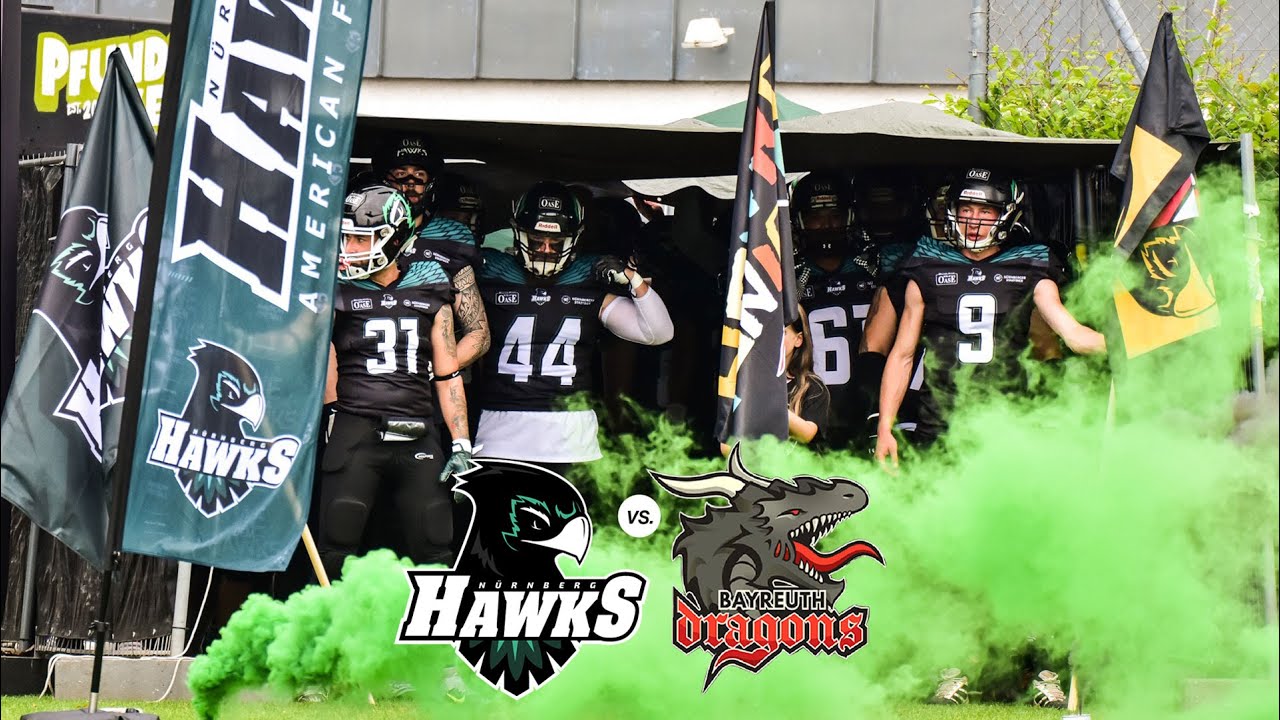 Nürnberg Hawks vs. Bayreuth Dragons: 41:0 - Landesliga Season 2022 -  Game Highlights 04.06.22