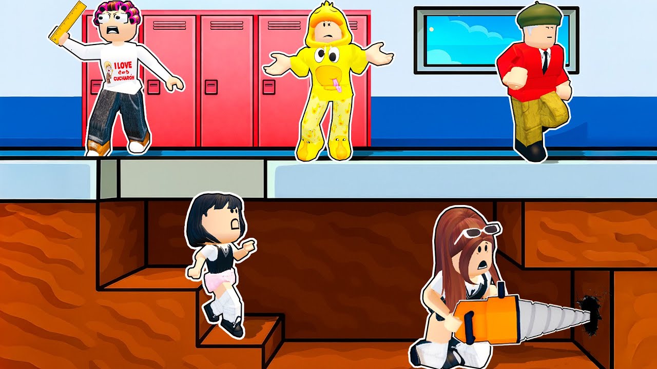 CAVANDO PARA ESCAPAR de la ESCUELA en ROBLOX!!