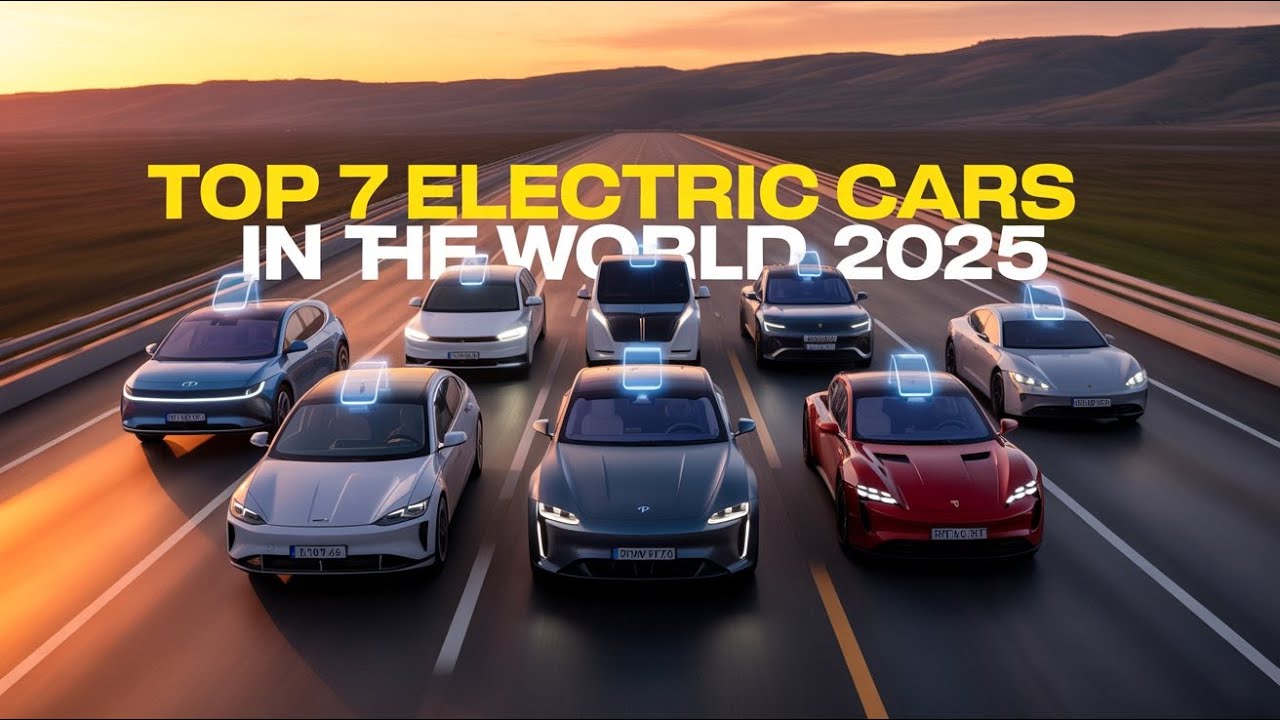 Top 7 Longest Range EVs of 2025 &ndash; Real-World Range Test in 4K | TOP 7 ELECTRIC CARS IN THE WORLD