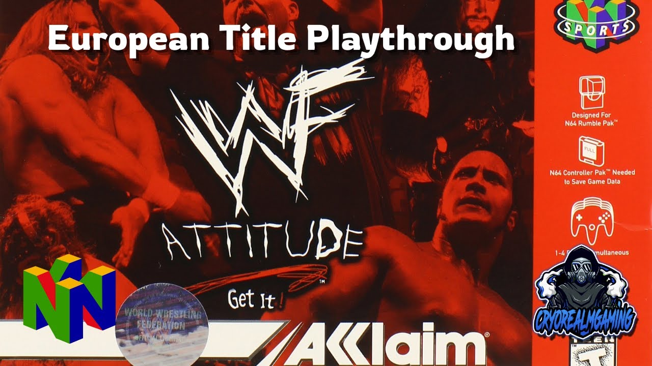 Nintendo 64 Playthrough | WWF Attitude - Career Mode (European Title) HD