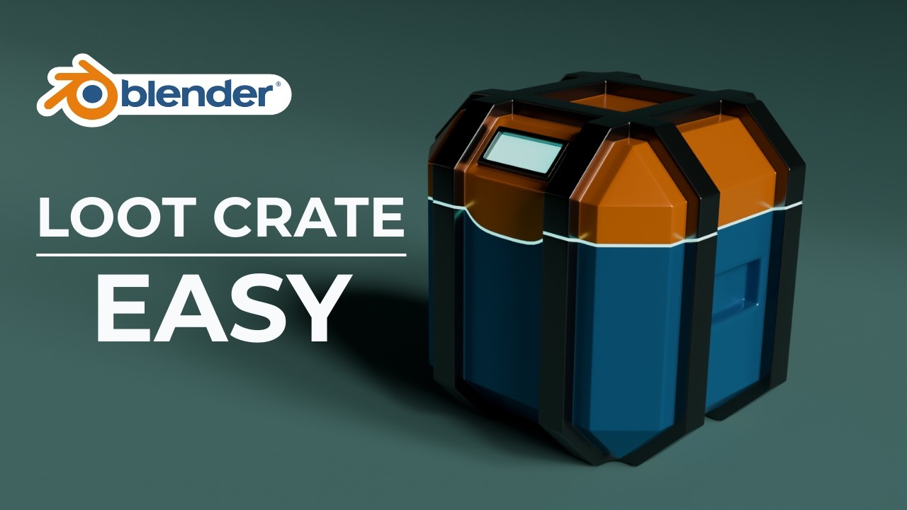 Modelling A Beginner Friendly Sci-Fi Loot Crate | Blender Tutorial