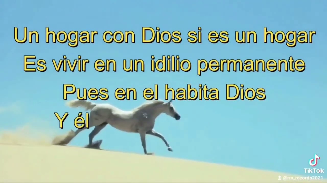 Con letra Hogar sin Dios Hogar con Dios