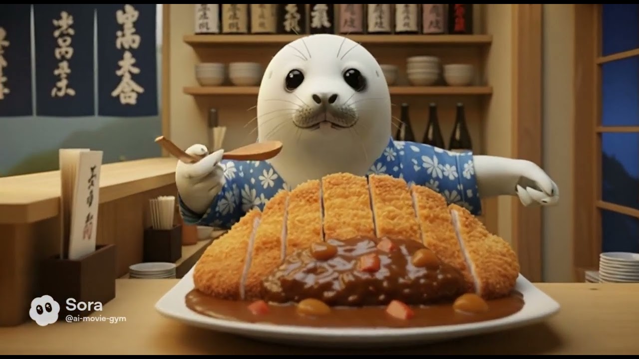 着物あざらし太郎 カツカレーASMR集