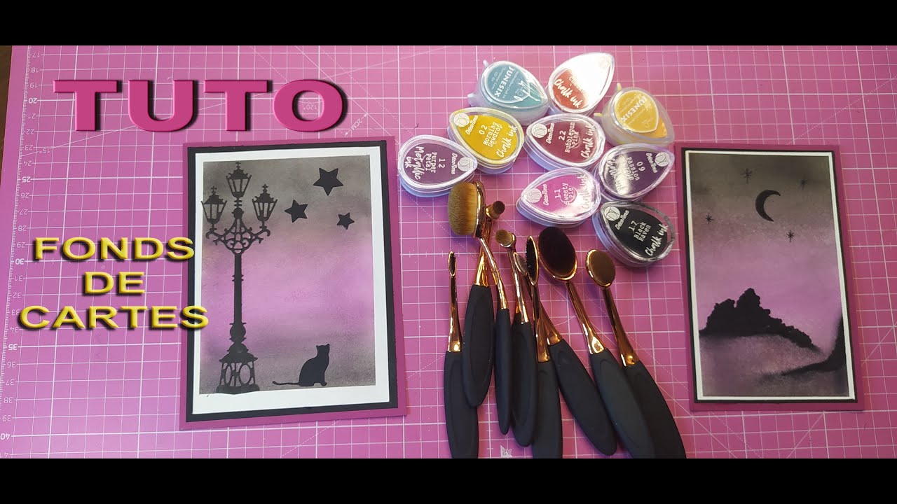 TUTO/ Fonds de cartes style Aquarelle Matériel Action