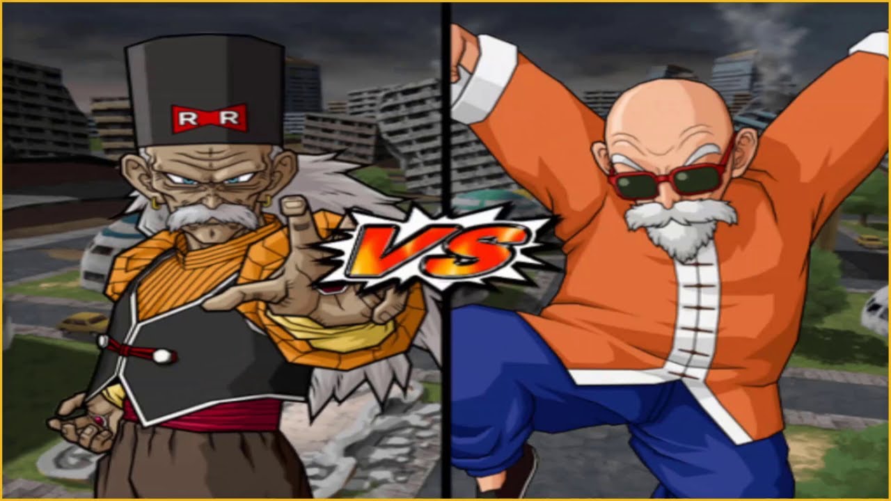 Dragon Ball Z: Budokai Tenkaichi 3 - Доктор Геро против Мастера Роши [COM VS COM]