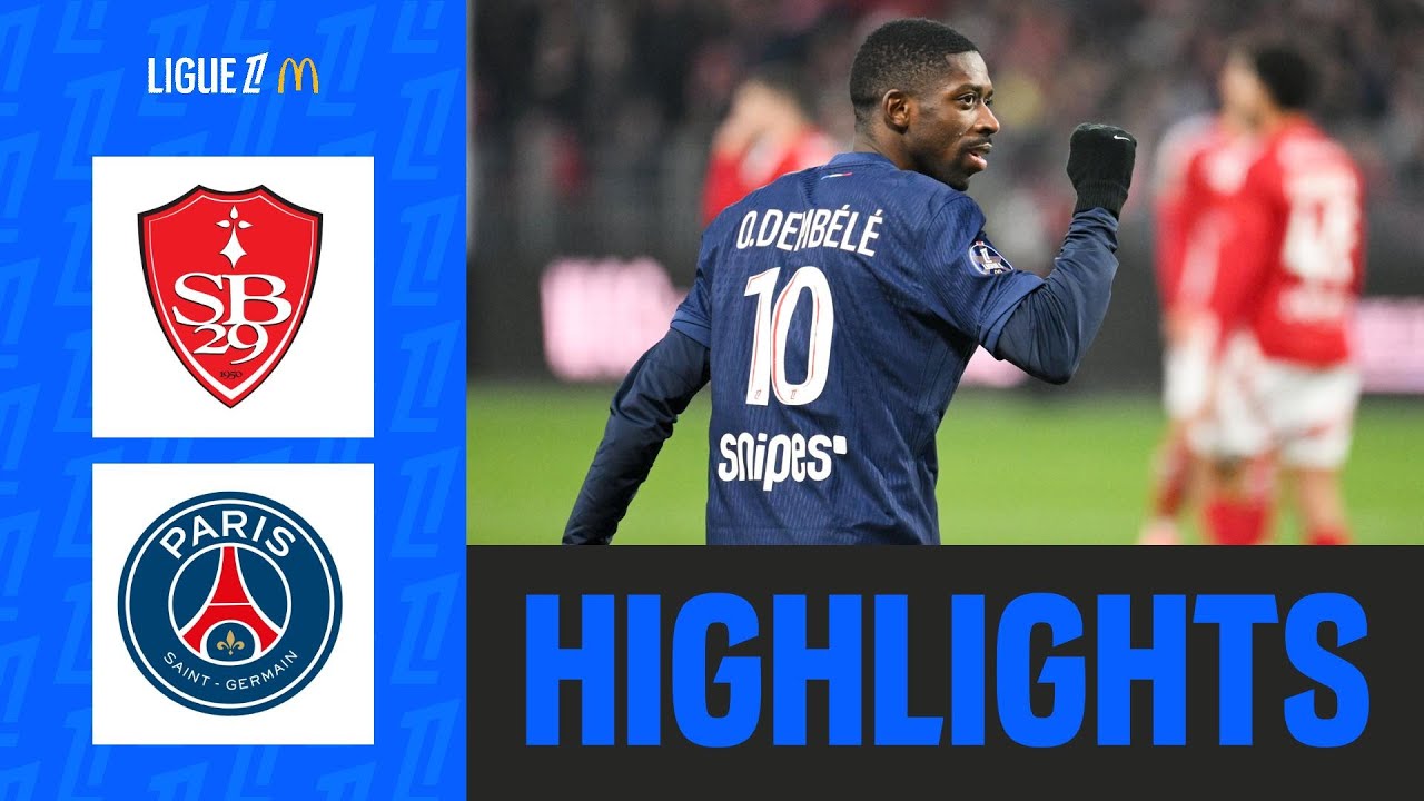 Dembélé PLANTE un TRIPLÉ, le PSG ÉCRASE Brest | 20ème journée - Ligue 1 McDonald's 24/25
