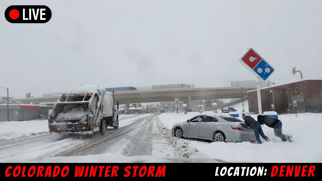 WINTER STORM SLAMS COLORADO - LIVE STORM CHASER