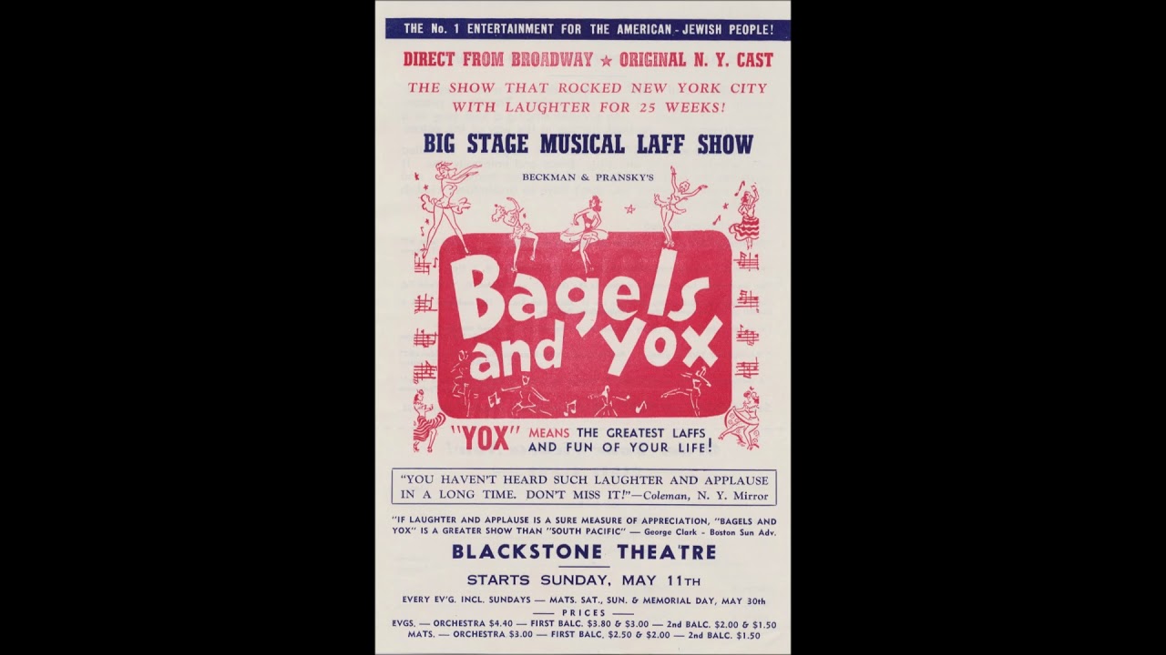 The Barton Brothers with Sholom Secunda and His Orchestra – Bagels and Lox, 1956