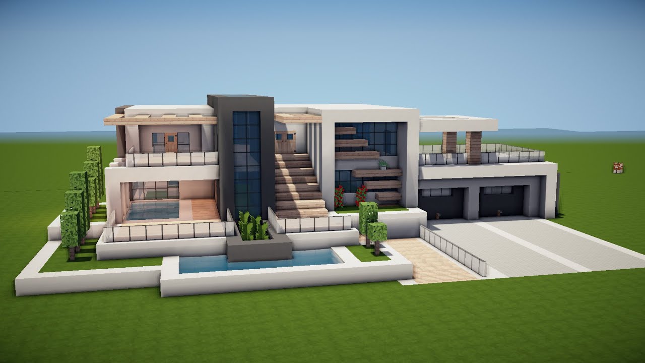 MODERNES HAUS mit POOL in MINECRAFT UPGRADEN [HAUS 59]