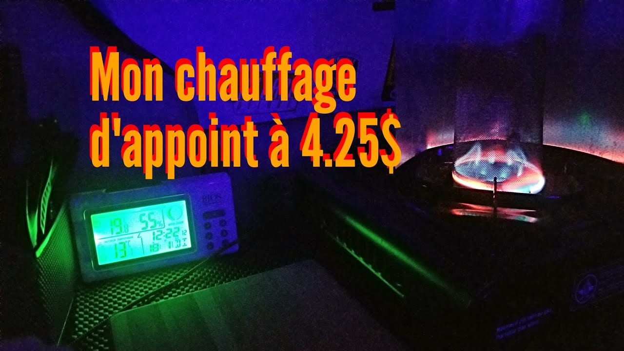 Mon chauffage d'appoint à 4.25$