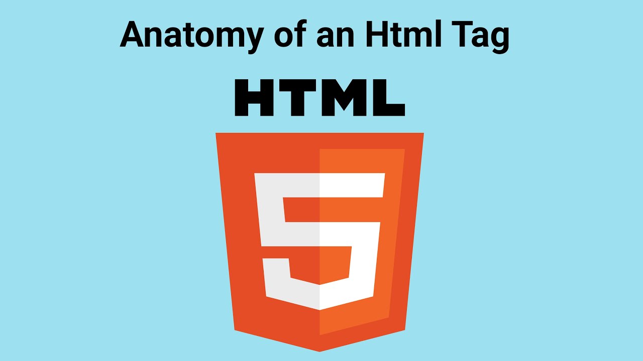 2. Anatomy of an HTML tag
