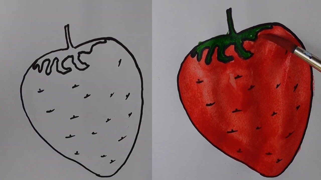 strawberry drawing for kida, barnabodha odia,barnamala odia,odia rhymes,pilanka gita,anganawadi song