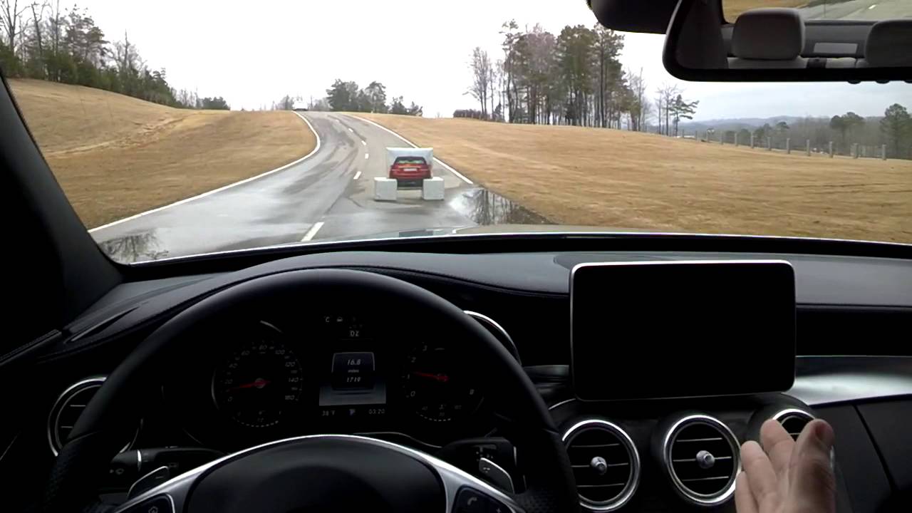 Mercedes-Benz C300 CPA+ (Collision Prevention Assist Plus) Demo
