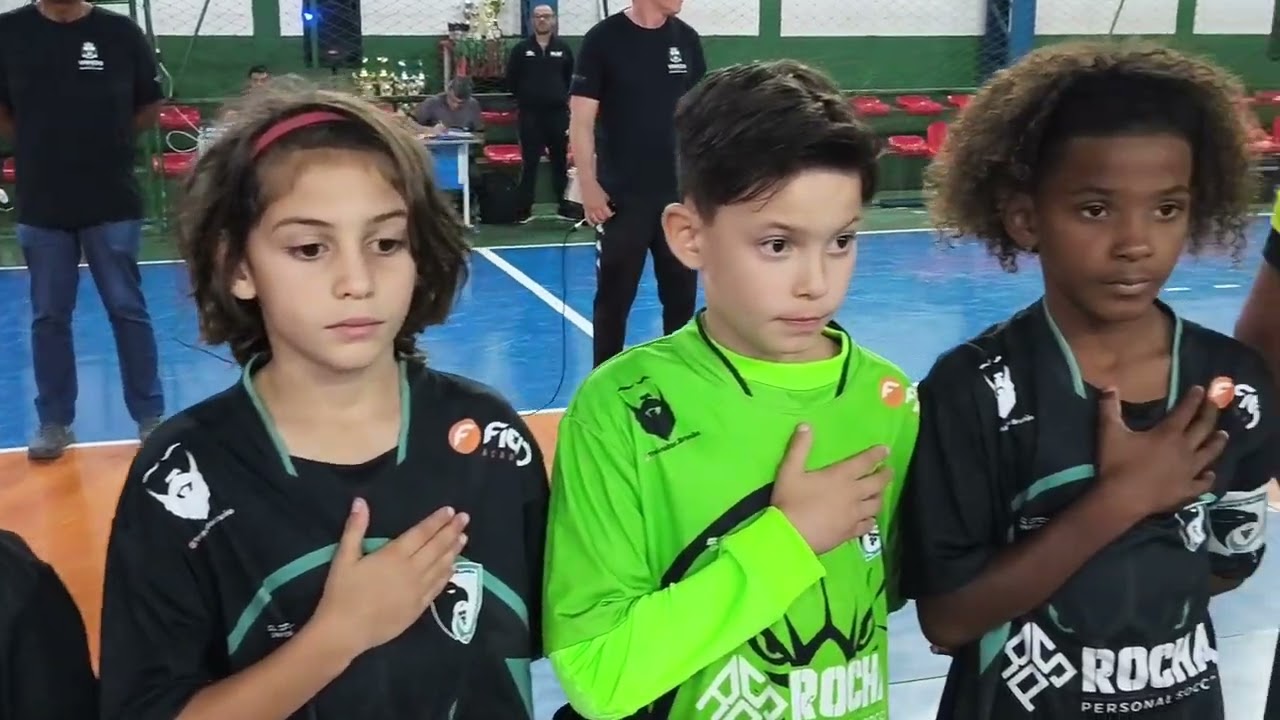 ENTRADA E HINO NACIONAL DA FINAL DO FUTSAL DE BASE SUB 10  2025 ! CRAQUE DE BOLA X PARQUE IOLANDA 