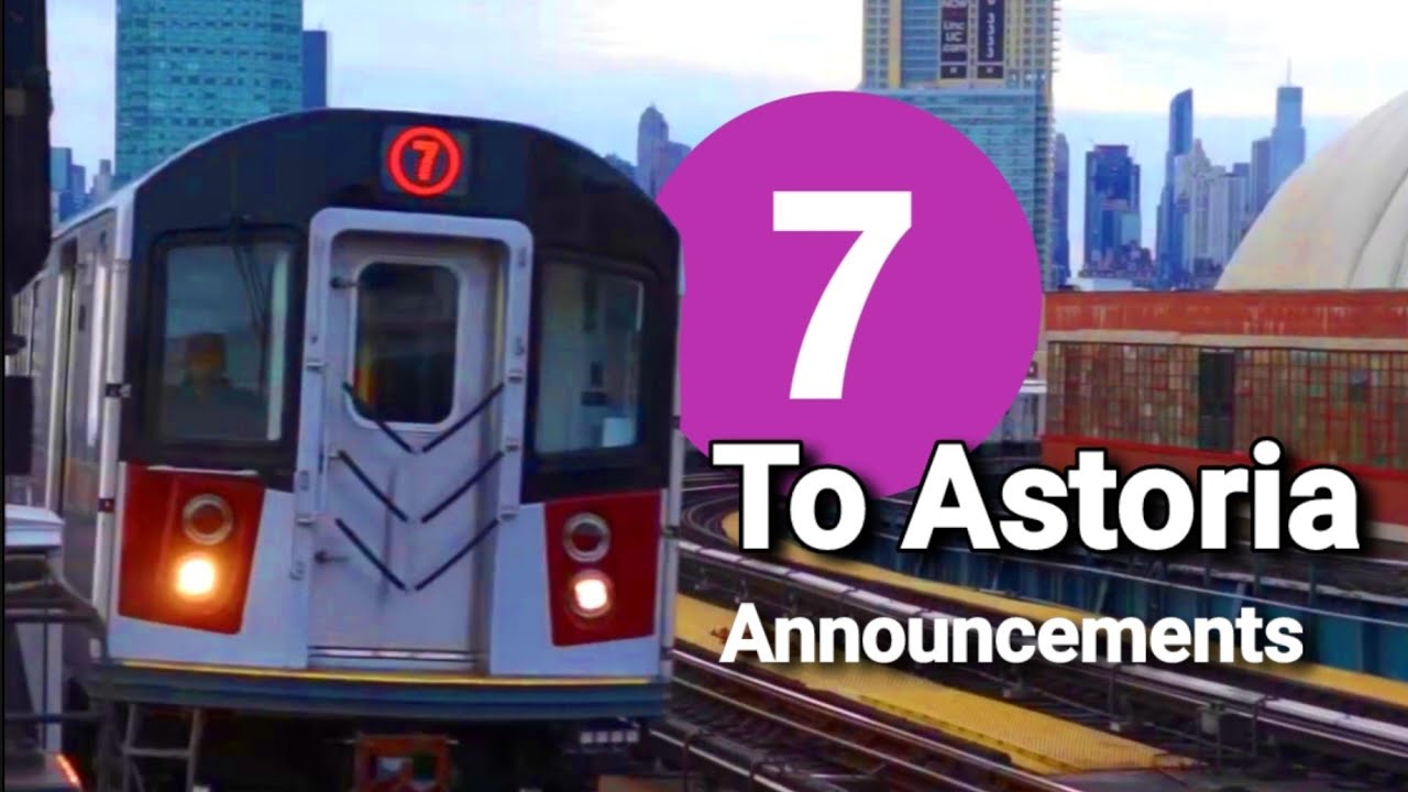 ᴴᴰ R188 - 7 train to Astoria (via the N line) Announcements