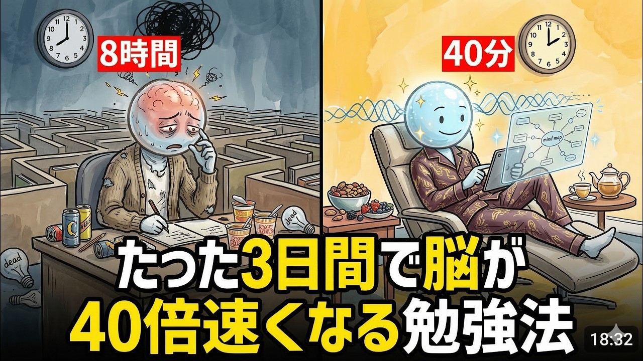 たった3日で脳の処理速度が40倍になる勉強法【科学的に証明】