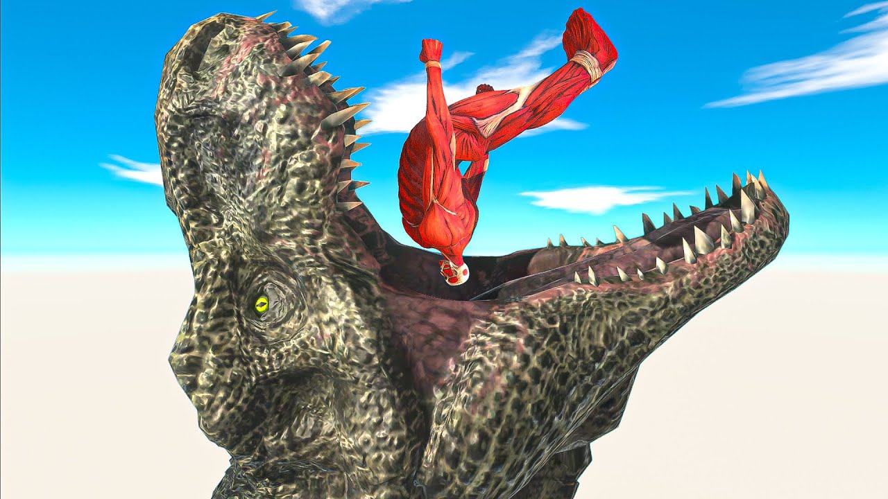 DON'T FALL INTO T-REX HEAD and Reach The Evolution Gate - Animal Revolt Battle Simulator