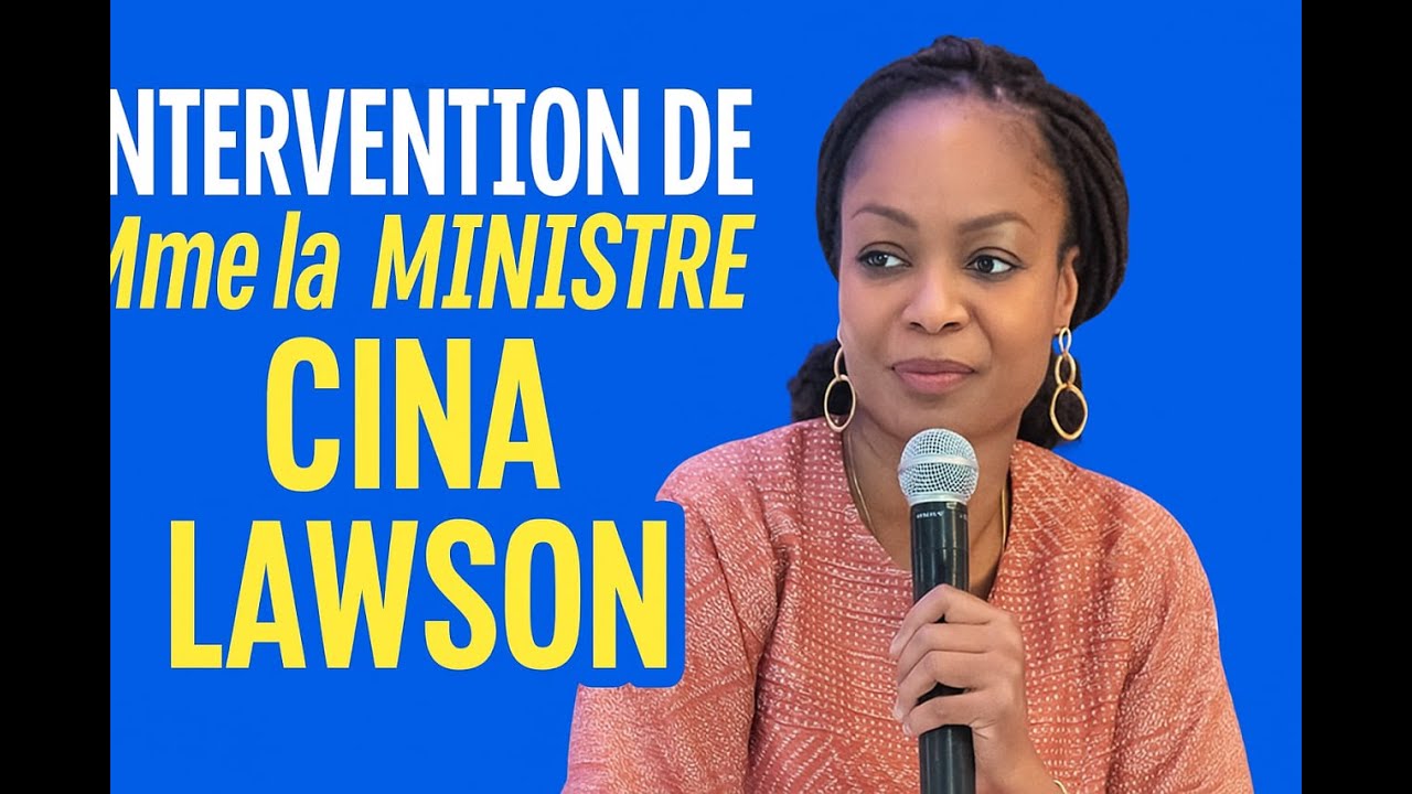 Mme la Ministre Cina LAWSON prend la parole au Panel 4 #LPSF2025 #CinaLawson #togo #D&eacute;veloppement