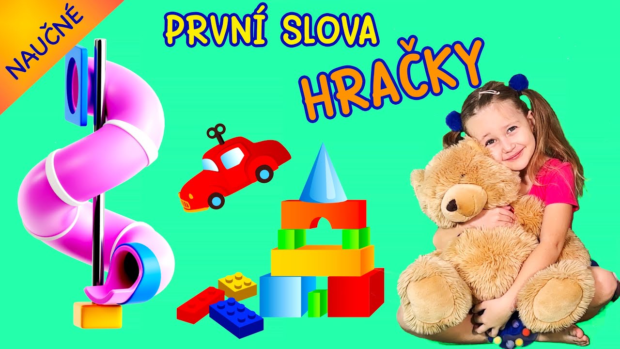 👶 PRVNÍ SLOVA pro Děti – HRAČKY a Dětské Hřiště! 🎠🎡LEGO, BARBIE a další, Zábavné a Vzdělávací Video