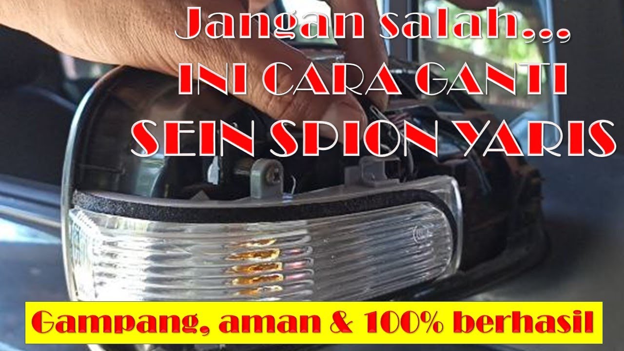 cara ganti weser spion yaris || cara simple