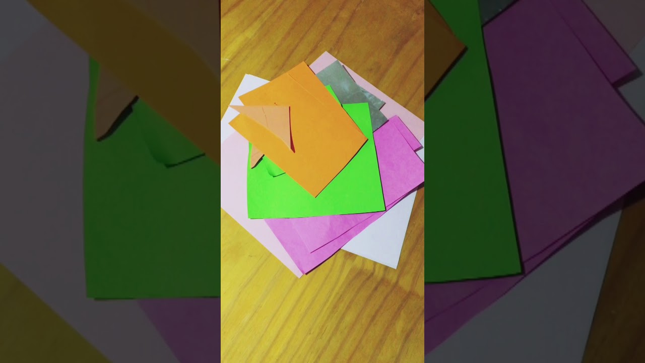 cubismo con papeles de colores