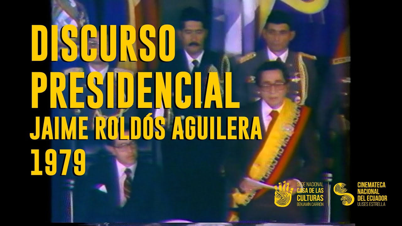 Discurso Jaime Roldós Aguilera Presidente - Colección Ministerio de Defensa Nacional - 1979