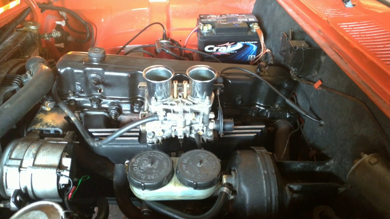 Weber 44 opala 6 cilindros ronco animal!