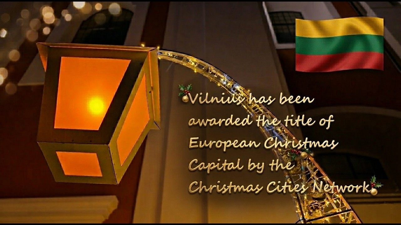 Lithuania. Vilnius Christmas Tree 2024-2025. Vilniaus Kalėdų eglė 2024-2025