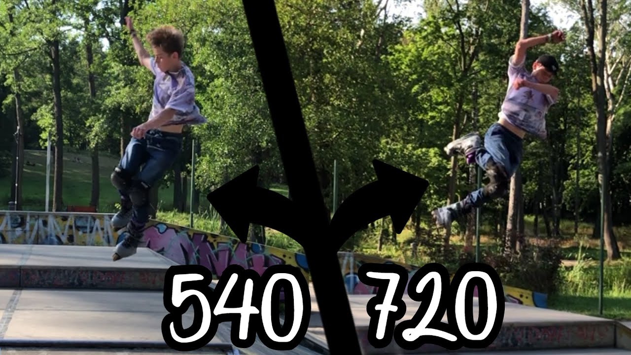 540 i 720, czyli duże rotacje na rolkach - Krok po Kroku #17