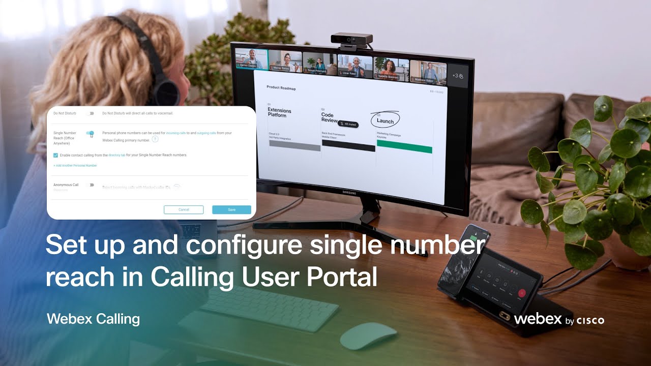 Set up and configure single number reach