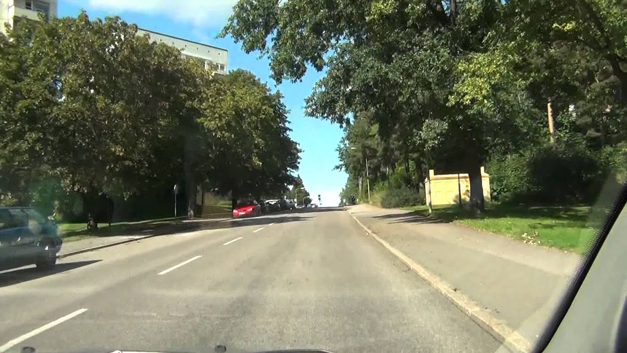 Med bil genom högdalen rågsved.