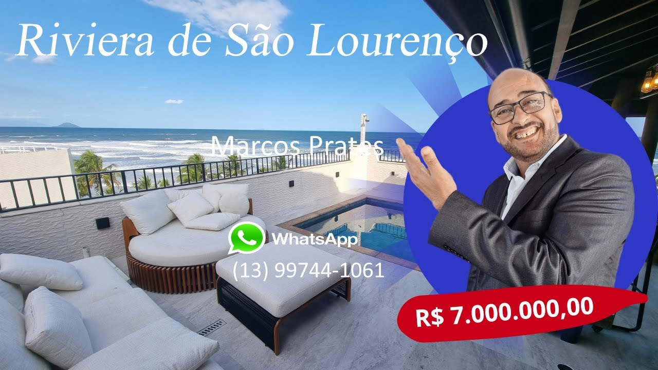 Cobertura Duplex em Riviera Frente Mar  @Prates Corretor em Riviera de São Lourenço ​