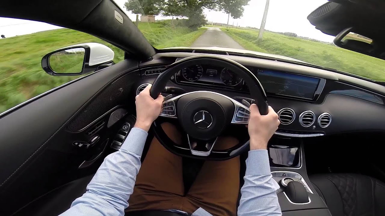 Mercedes S-Class Coupe 456BHP 4Matic 2014 POV test drive GoPro