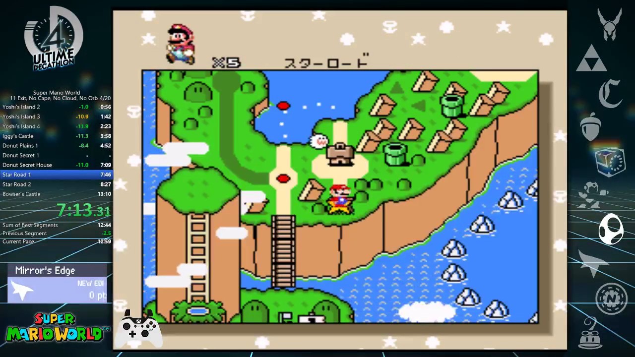 Super Mario World  // Old PB 12:49 [ULTIME DECATHLON 4]