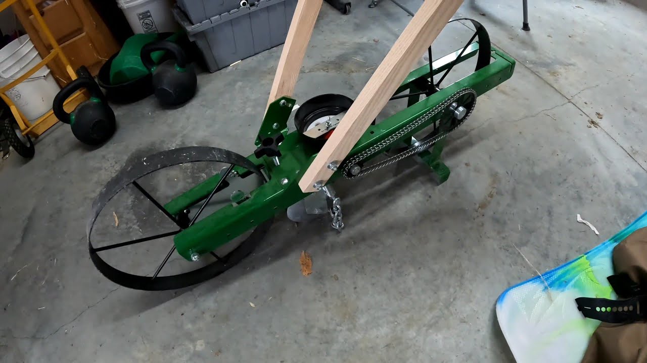 Set up,  use and planting with the Hoss Garden seeder.