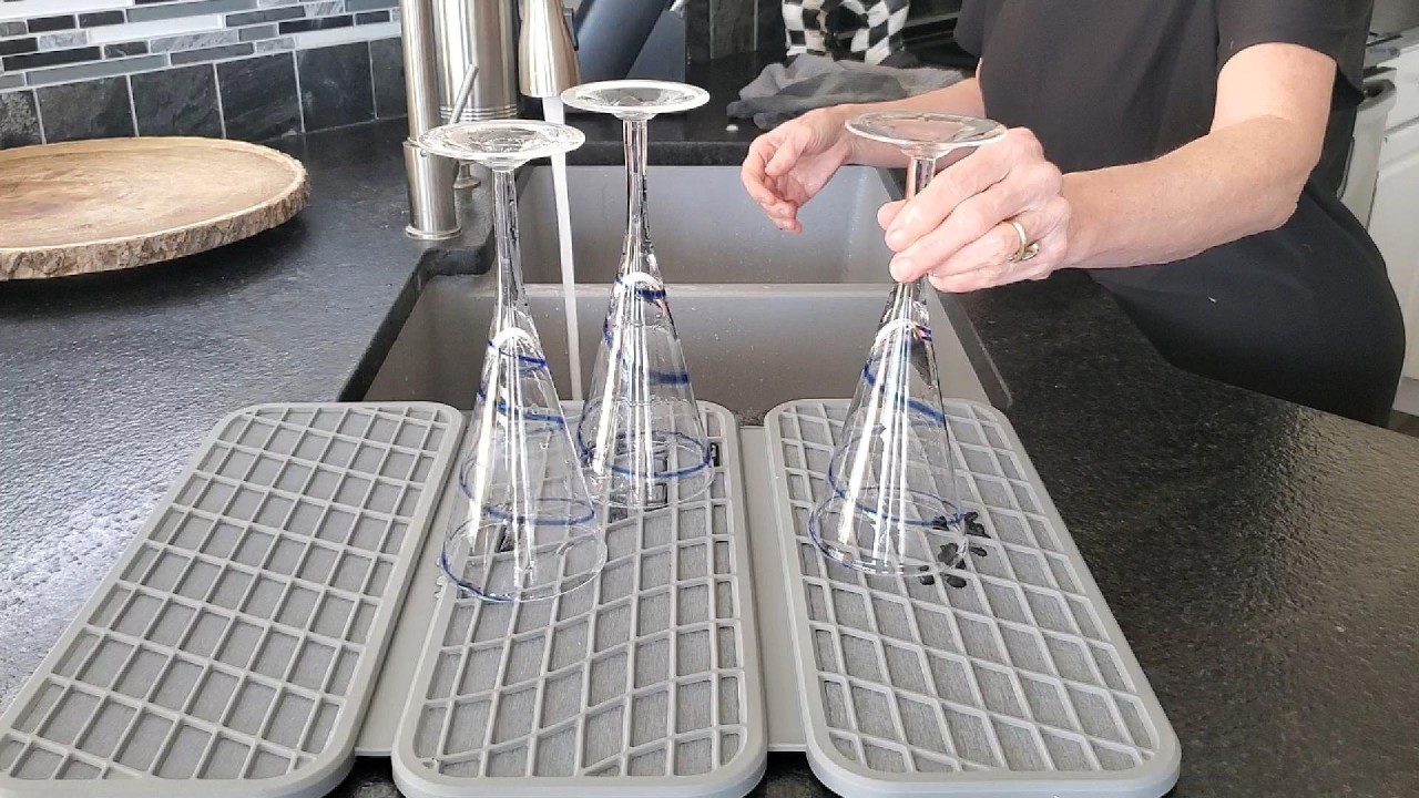 Dorai Home Dish Pad - Quick-Dry Diatomite Stone Drying Mat for Kitchen Counter