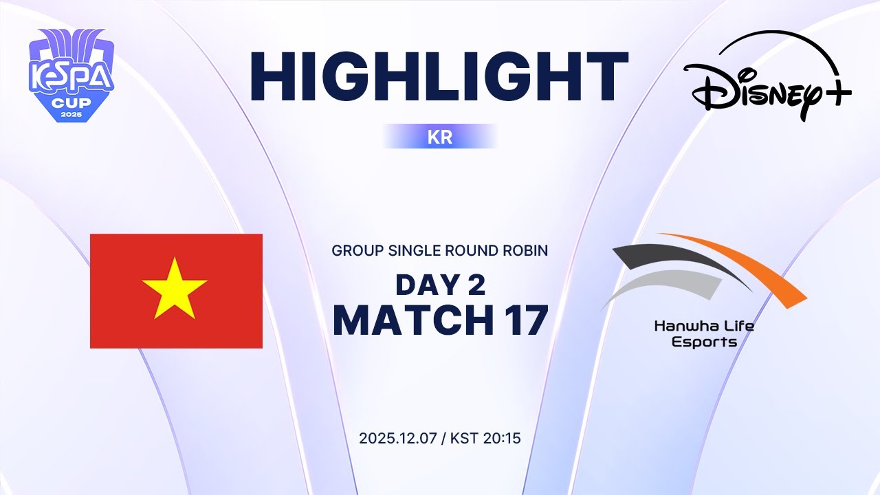 VIE vs HLE 하이라이트 | Group Stage Day2 M17 | 2025 LoL KeSPA CUPㅣ디즈니+