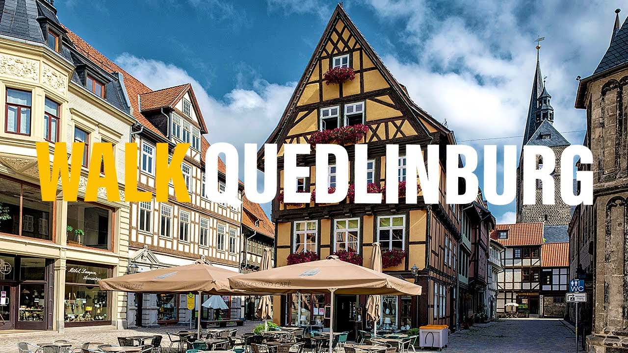Medieval Quedlinburg Early in the Morning, Germany