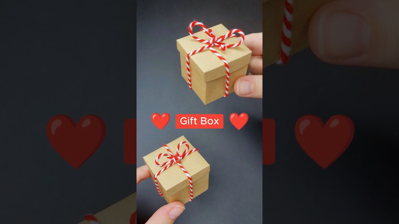 💝 Gift Box 💝 Easy Paper Box | Christmas Box | DIY Craft | Cute Gift Idea | How to Make a Paper Box