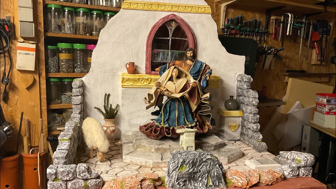DIY Weihnachtskrippe bauen