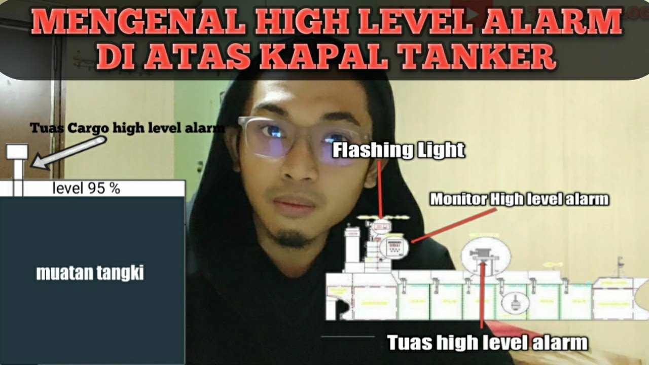 Tes HIGH LEVEL ALARM di Cargo Oil Tank kapal tanker