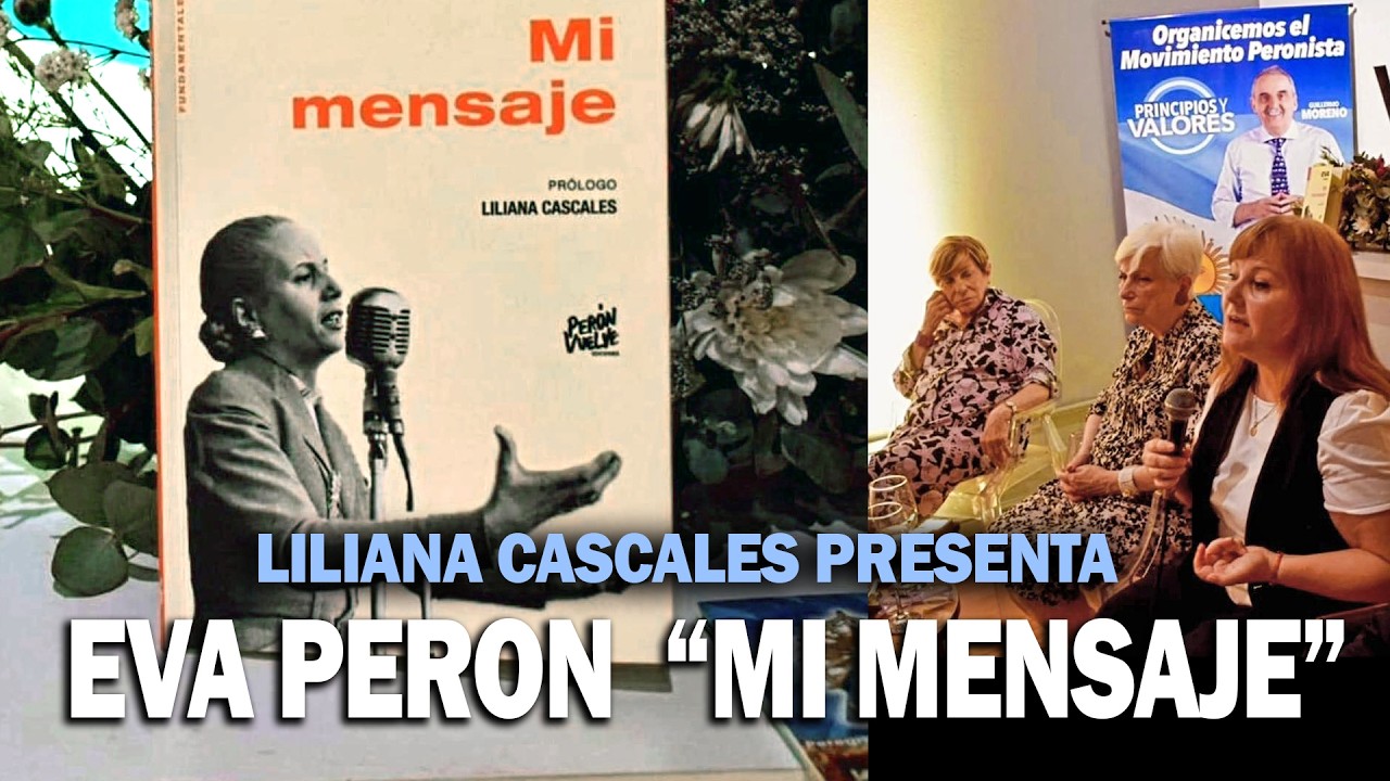 Liliana Cascales presenta Eva Perón 